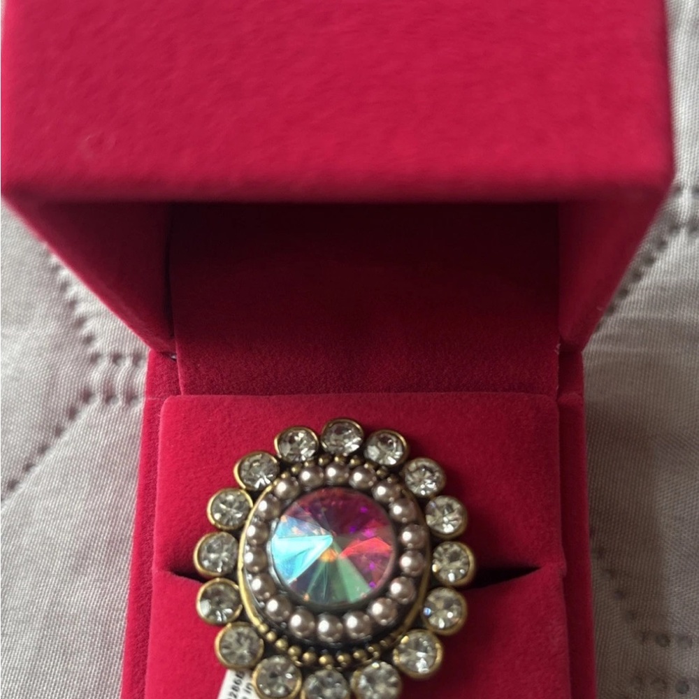 Kurt Geiger LondonOctavia Gemstone Statement Cocktail Fashion Ring Size-8 New